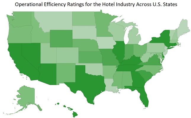 An Efficiency Analysis of the Hotel Industry Across U.S. States: A Data Envelopment Analysis