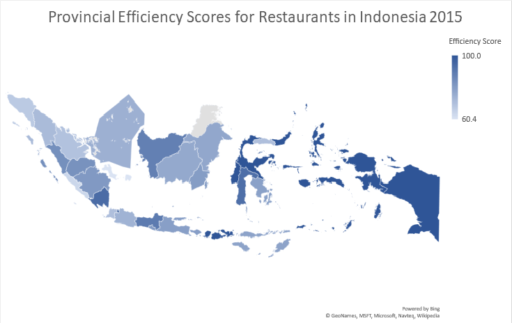 Restaurant Efficiency In Indonesia by Province: An Analysis Using the Data Envelopment Analysis (DEA) Technique